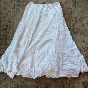 Chadwicks White A-Line Skirt